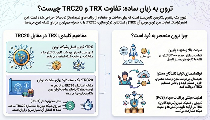 شبکه trx همان شبکه trc20 است؟