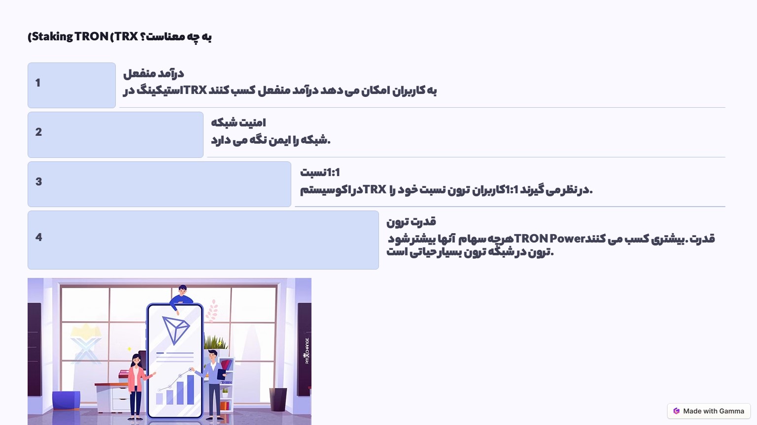 (Staking TRON (TRX به چه معناست؟