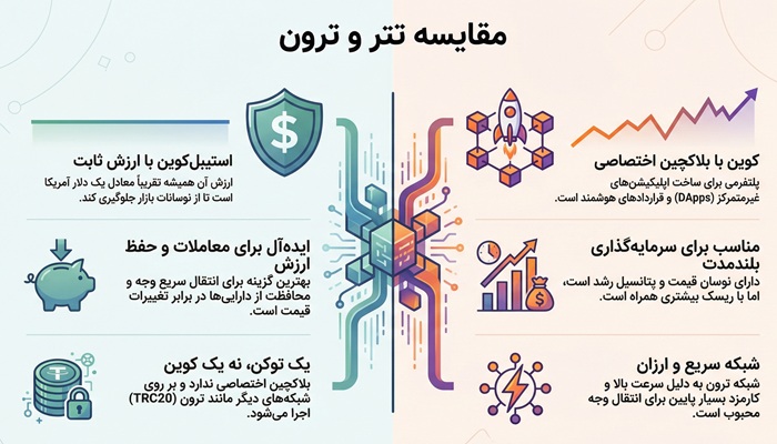 تتر بهتر است یا ترون؟