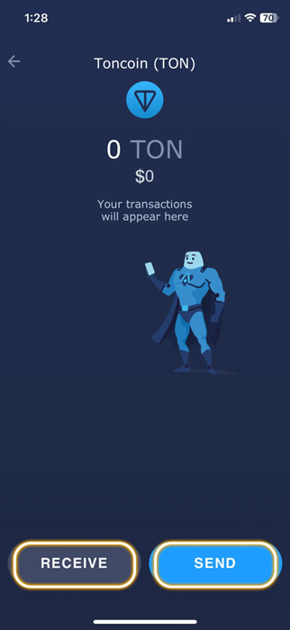 یافتن توکن TON