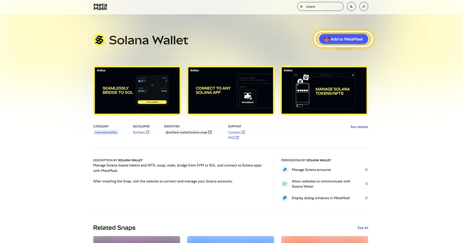 Solana Wallet (Solflare)