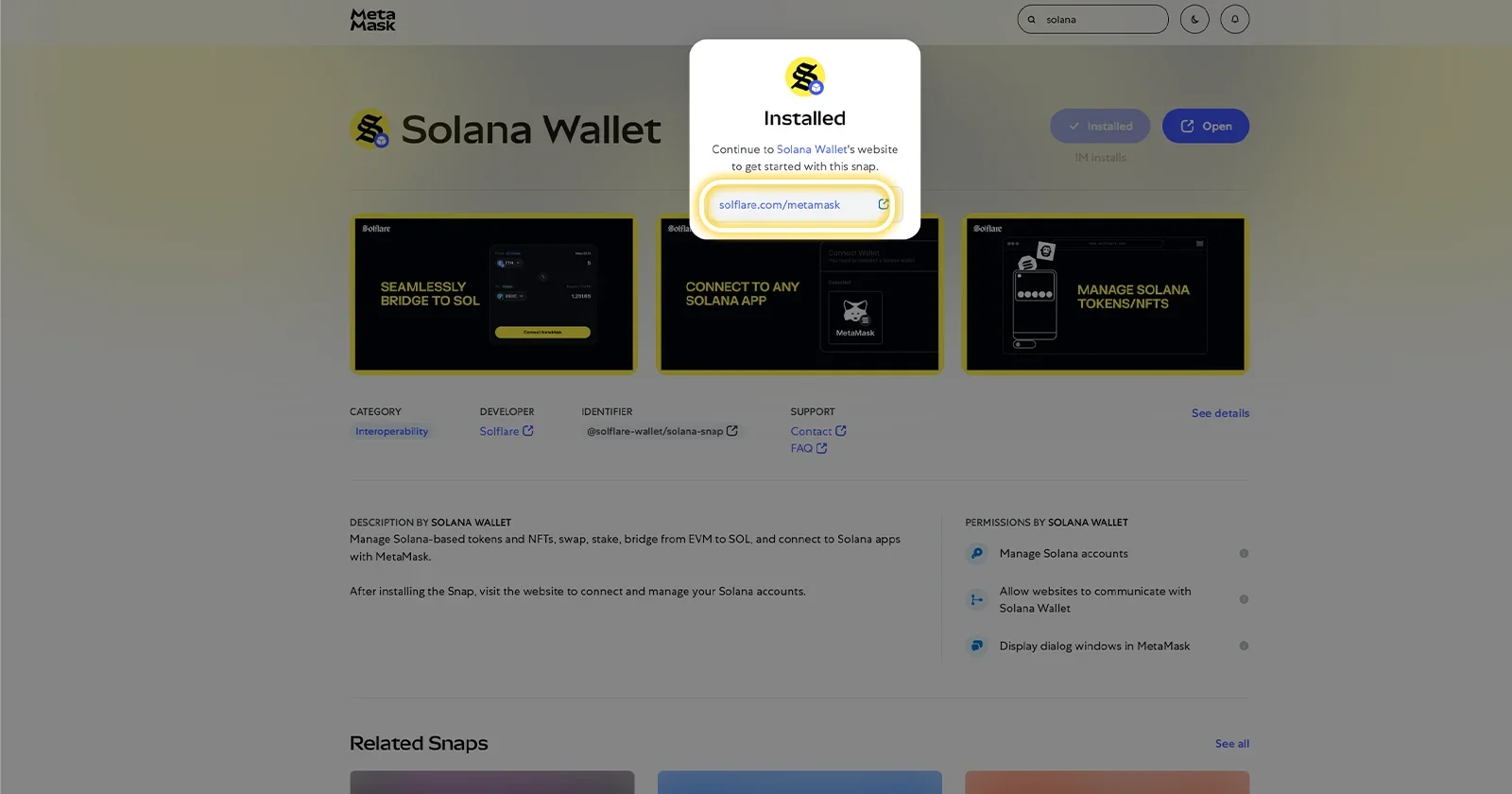 Solana Wallet (Solflare)