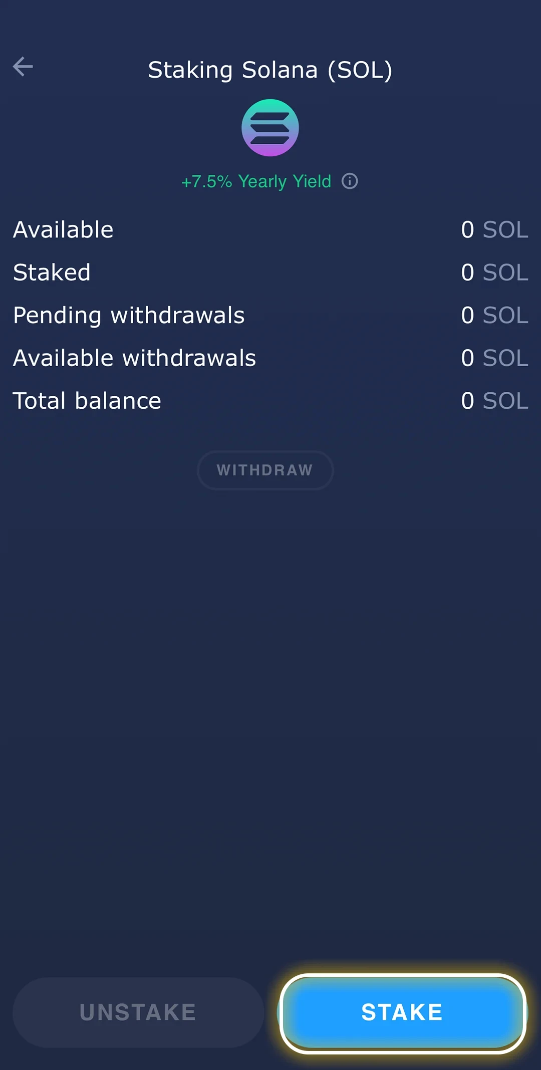 استیکینگ ارز دیجیتال در اپلیکیشن اتمیک والت