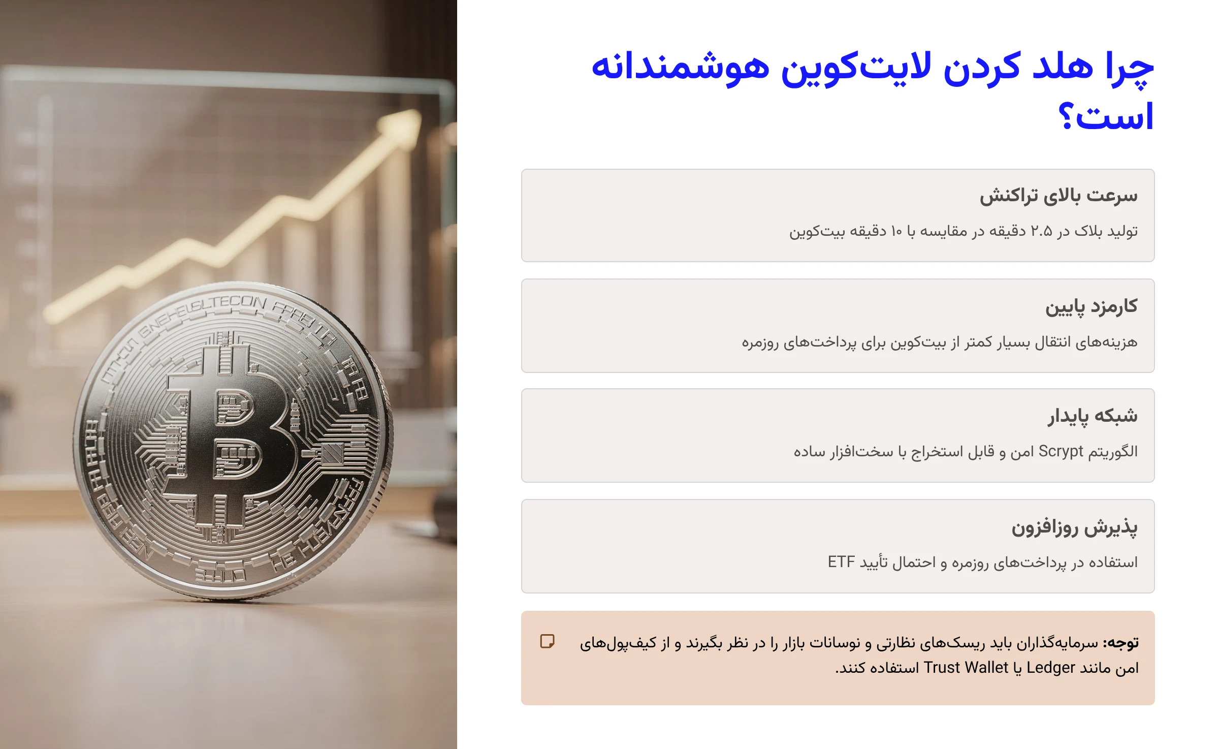 چرا هلد کردن لایتکوین هوشمندانه است؟