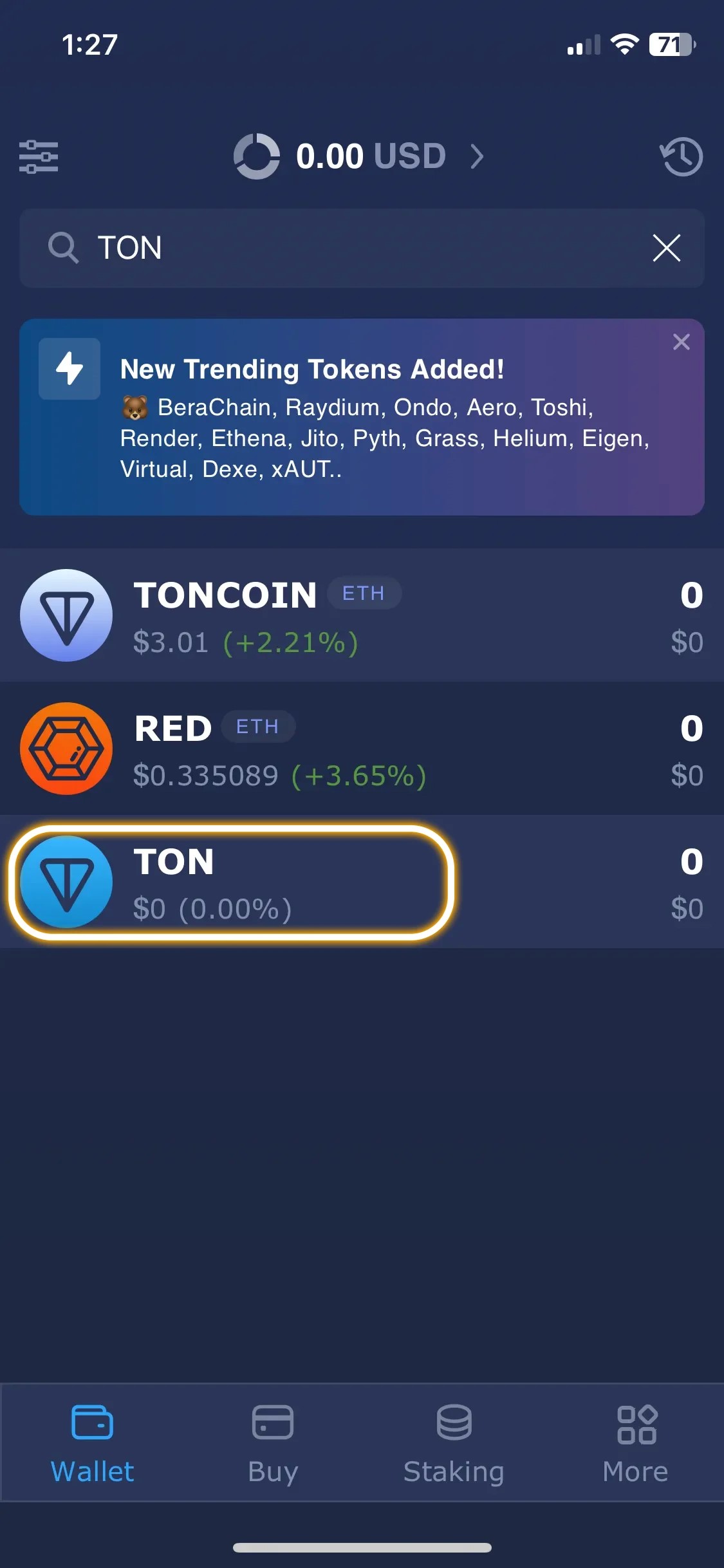 گام ۲: ایجاد یا بازیابی کیف پول