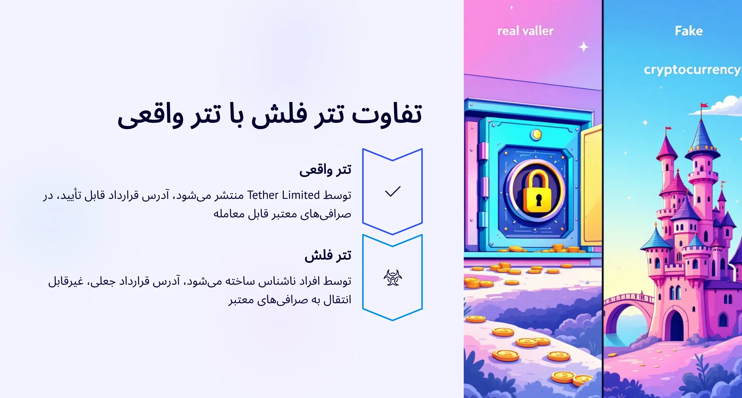 تفاوت تتر فلش با تتر واقعی