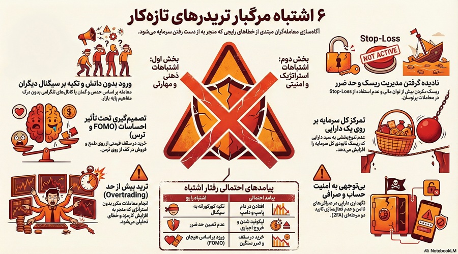 اشتباه رایج تریدرهای تازه کار