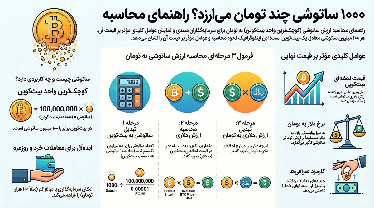 هر 1000 ساتوشی چند تومان است؟