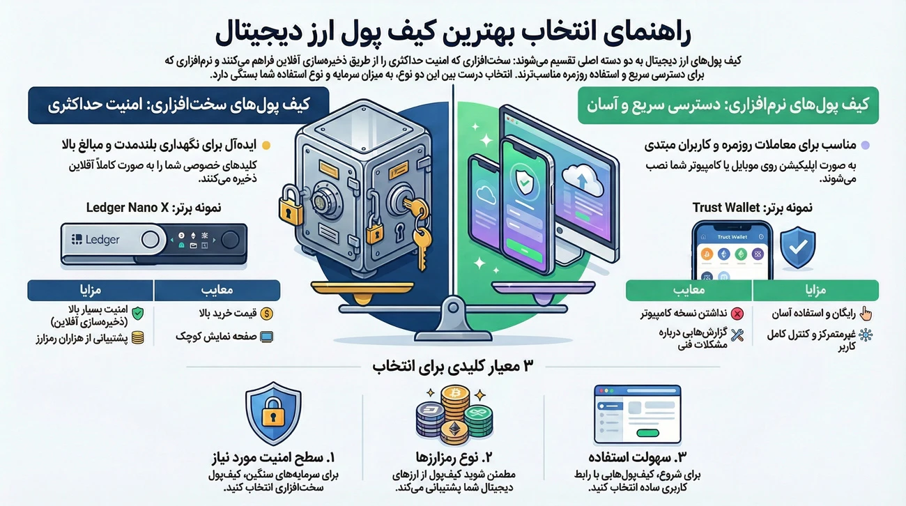 بهترین کیف پول‌ ارز دیجیتال؛ معرفی 15 کیف پول برتر