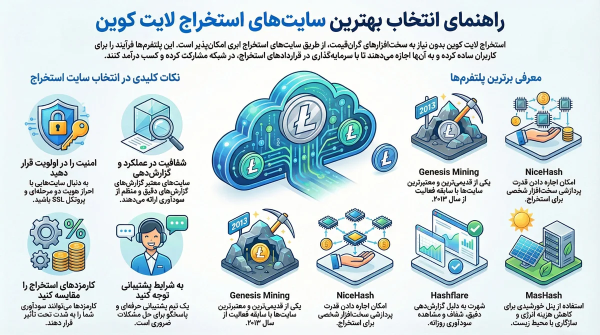 بهترین سایت‌ها برای استخراج لایت کوین